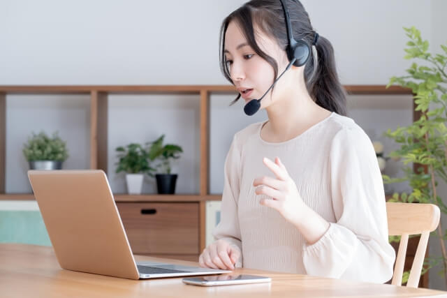 オンライン英会話レッスンの様子