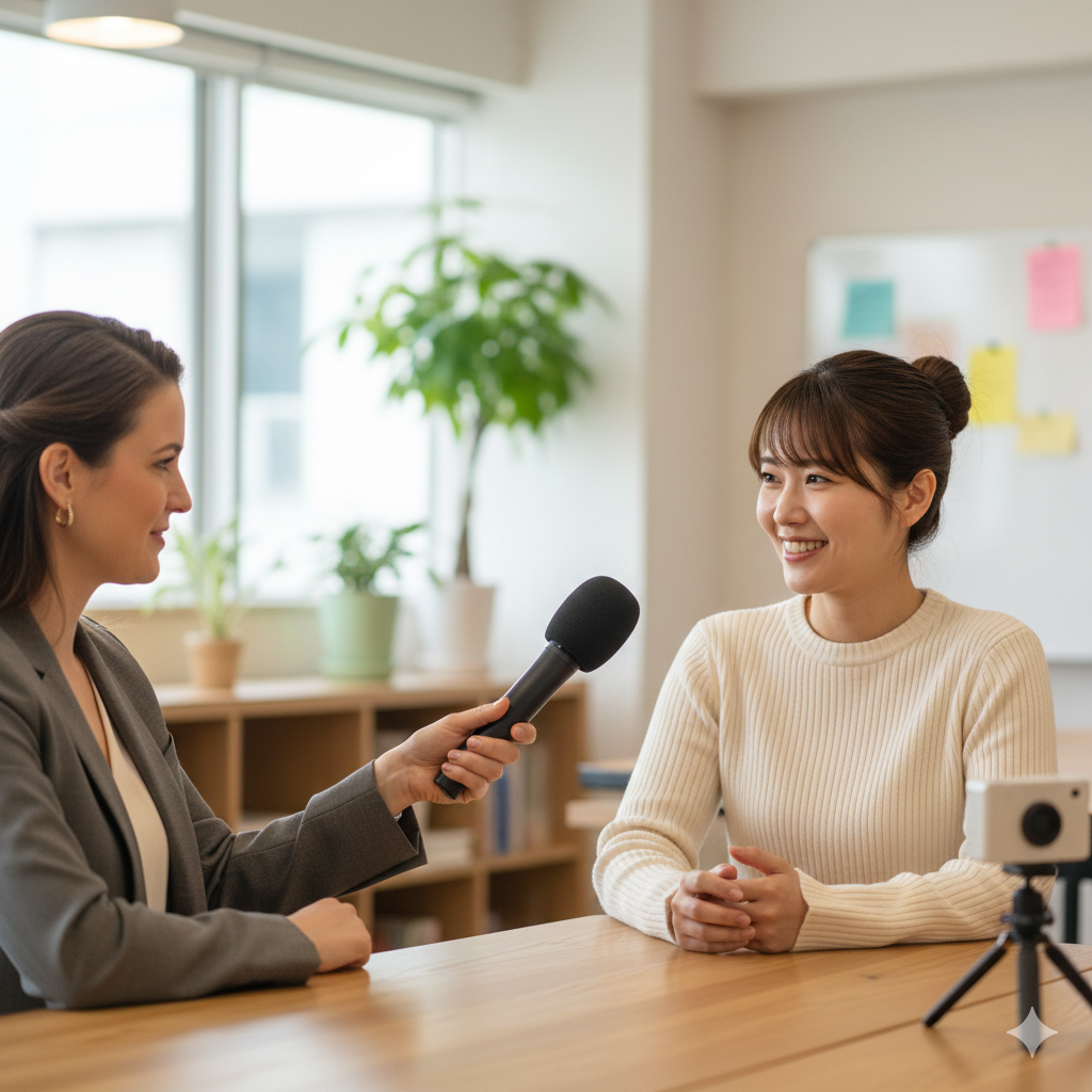 動画制作・インタビュー